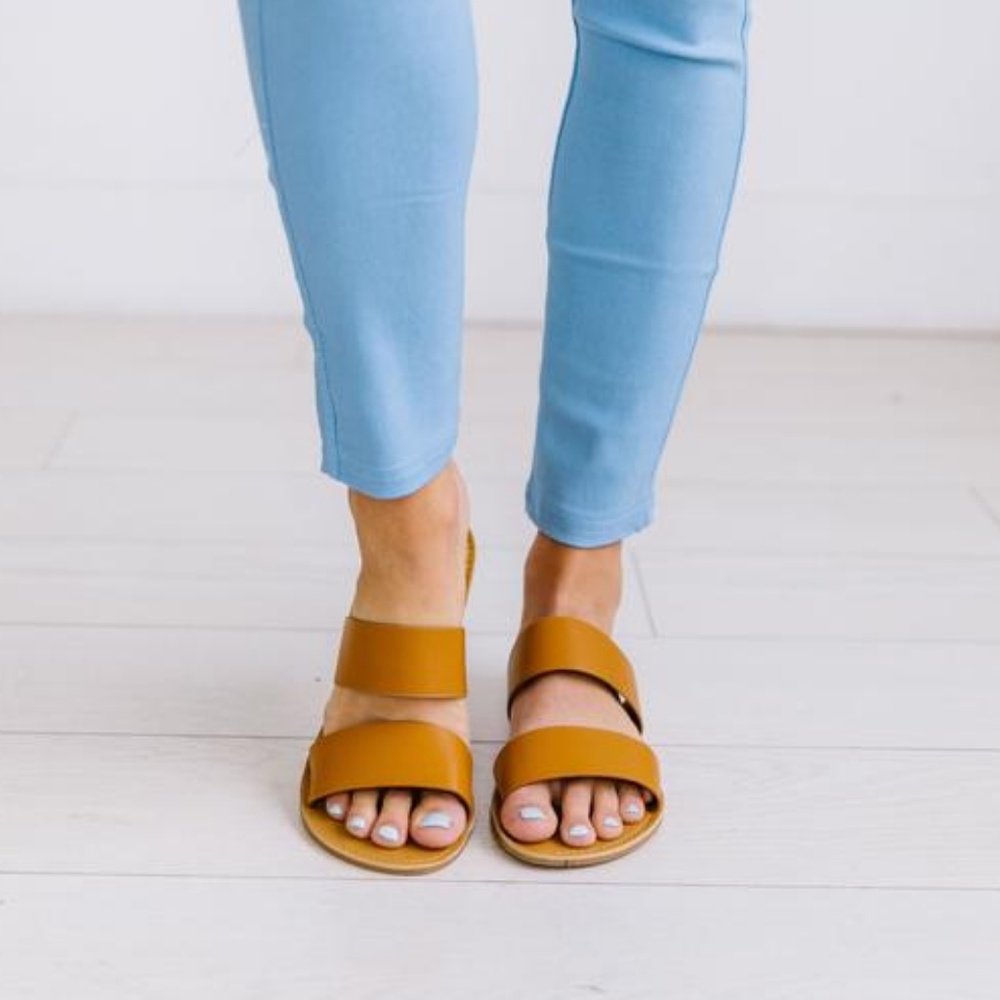 Double Time Sandals In Camel